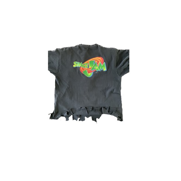 1996 Shredded red redwood space jams TAZ  T-shirt - Picture 2 of 2